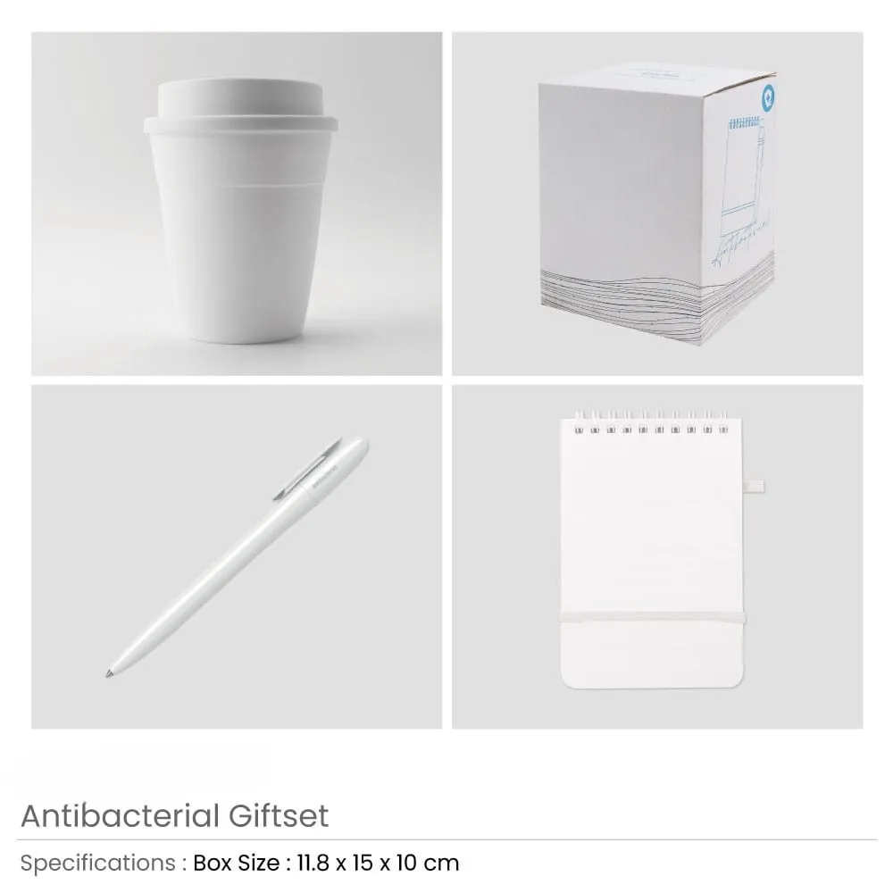 Antibacterial Gift Sets with Cup and Notepad