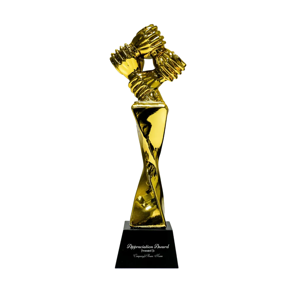 Gold Teamwork Trophy