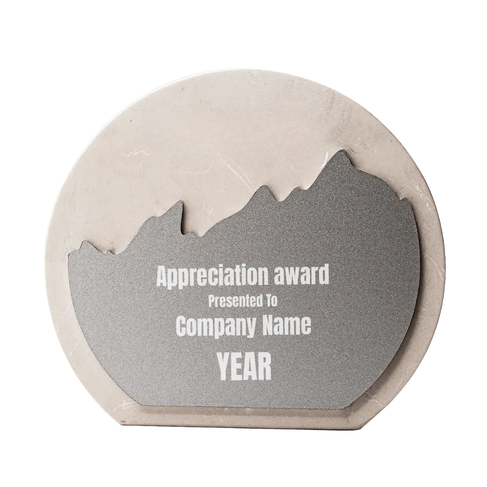 Moon Stone Plaque Award