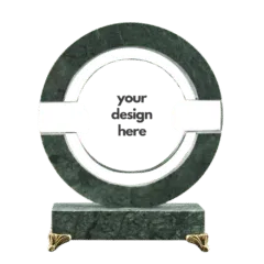 Round Crystal Marble Award